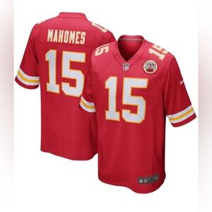 NEW - Nike Kids' Kansas City Chiefs Patrick Mahomes #15 Game Jersey. Red.